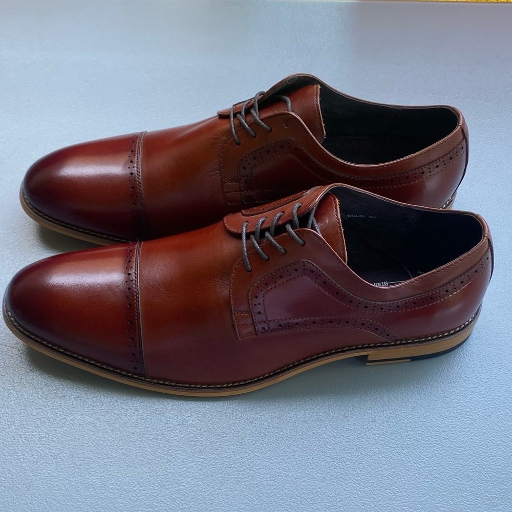 NWOB Stacy Adams Men’s Dickinson Cap-Toe Oxford Dress Shoes Size 15W. - Picture 8 of 9